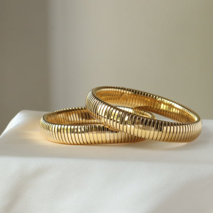 Berlin at Night 18K Gold Plated Bangle