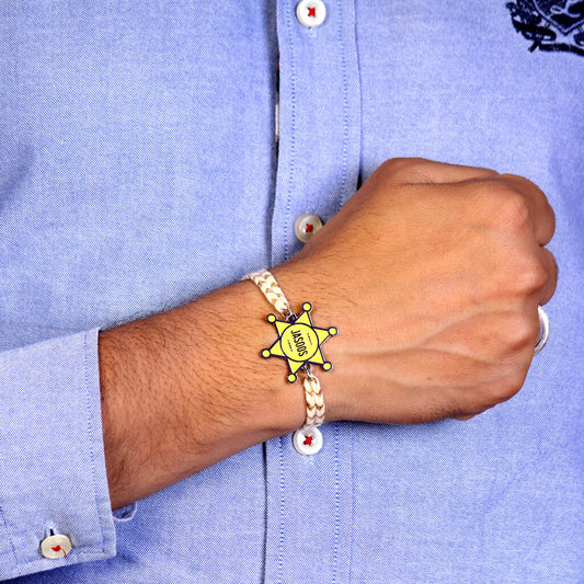 Jasos Metallic Unique Rakhi for Brother