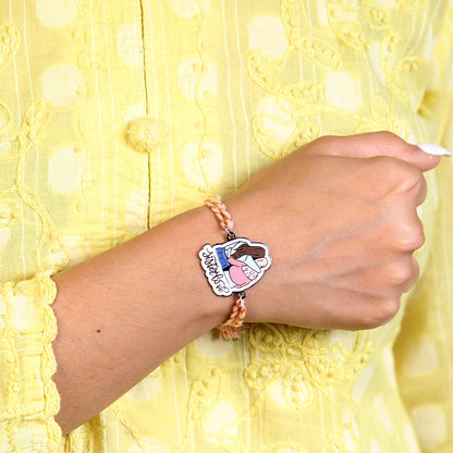 Sister Love Metallic Rakhi
