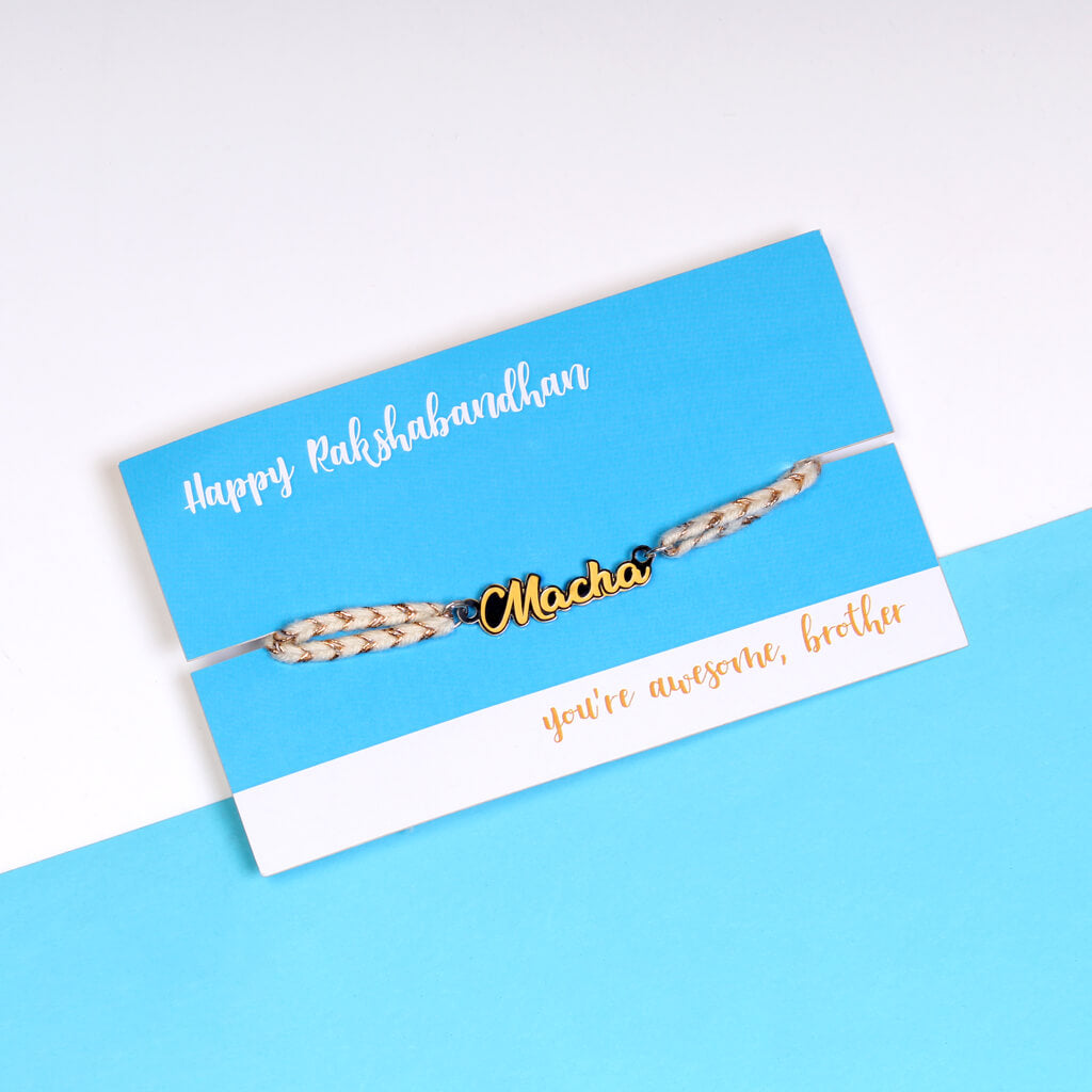 Macha Metallic Rakhi