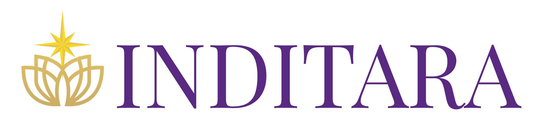INDITARA logo with a stylized plant design on a white background