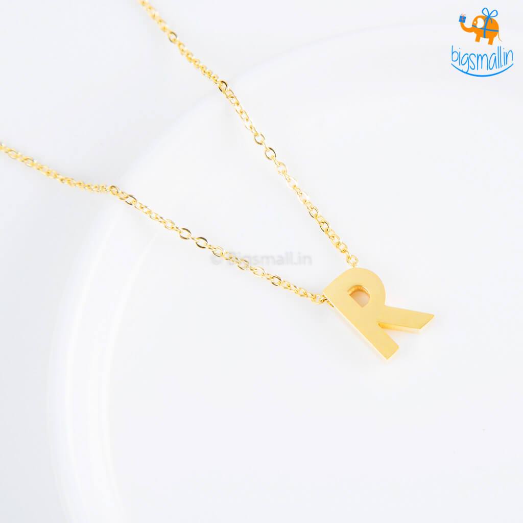 Initials Pendant With Chain