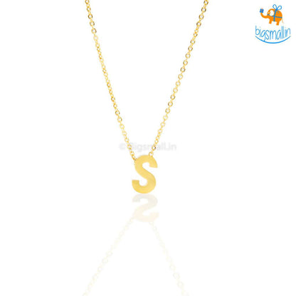 Initials Pendant With Chain
