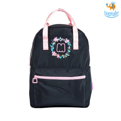 Floral Black Casual Backpack