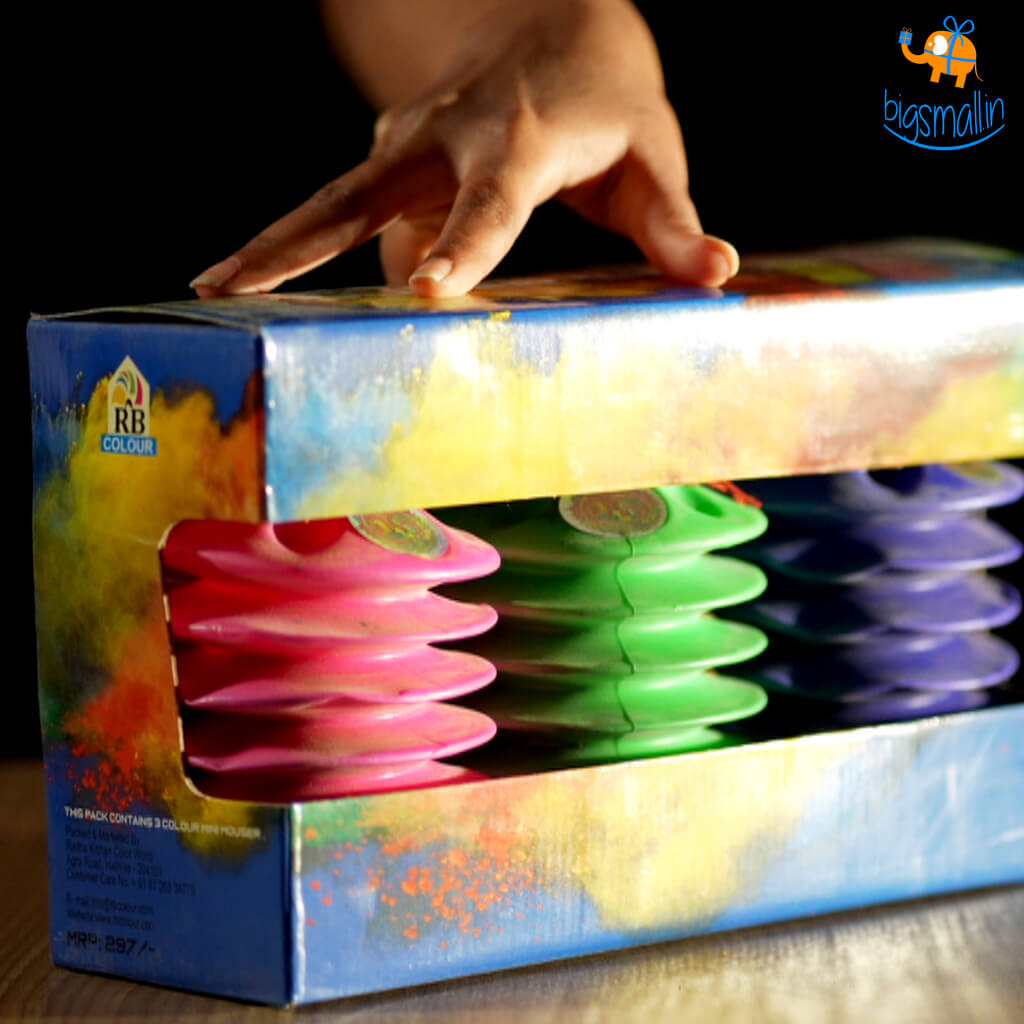 Holi Mini Mouser Gulal Gun - Set of 3