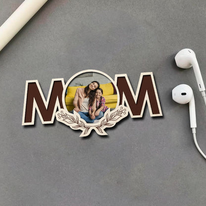 Personalized Mom Wooden Fridge Magnet