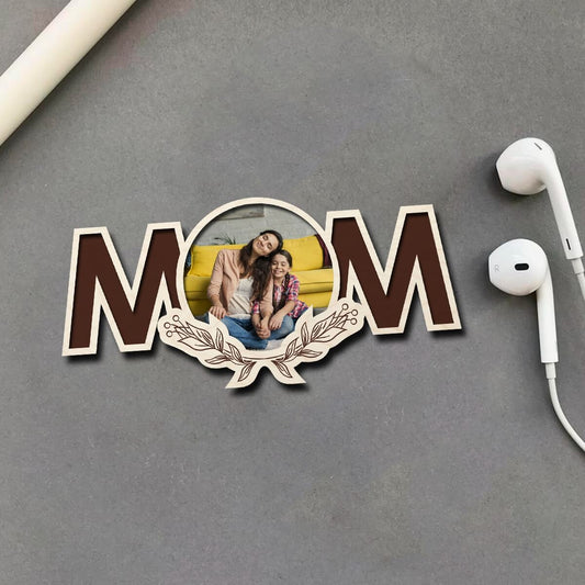 Personalized Mom Wooden Fridge Magnet