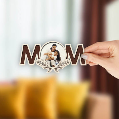Personalized Mom Wooden Fridge Magnet