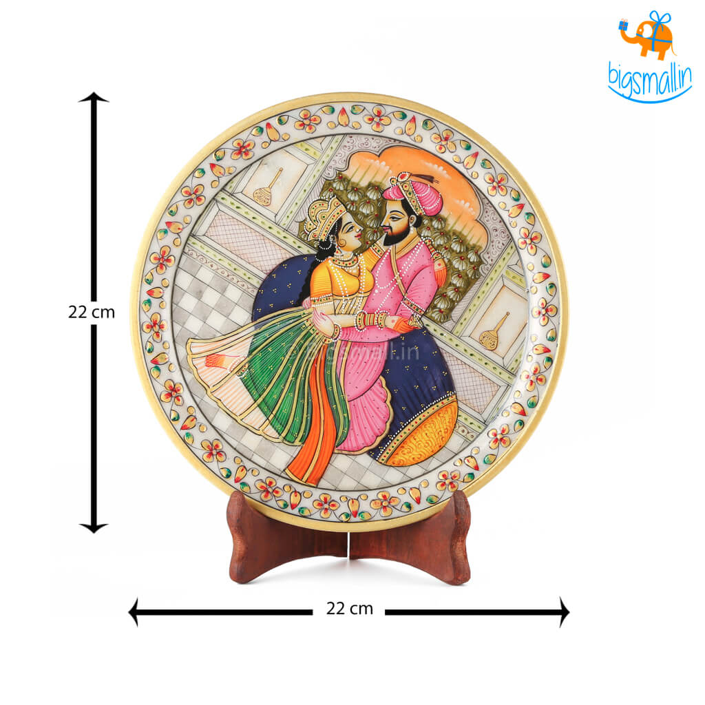 Hand painted Decorative Plate with Stand