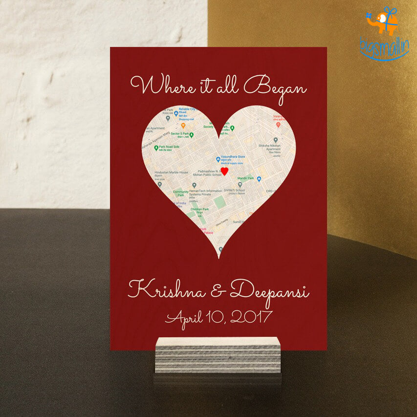 Personalized Wooden Frame - Where It All Began