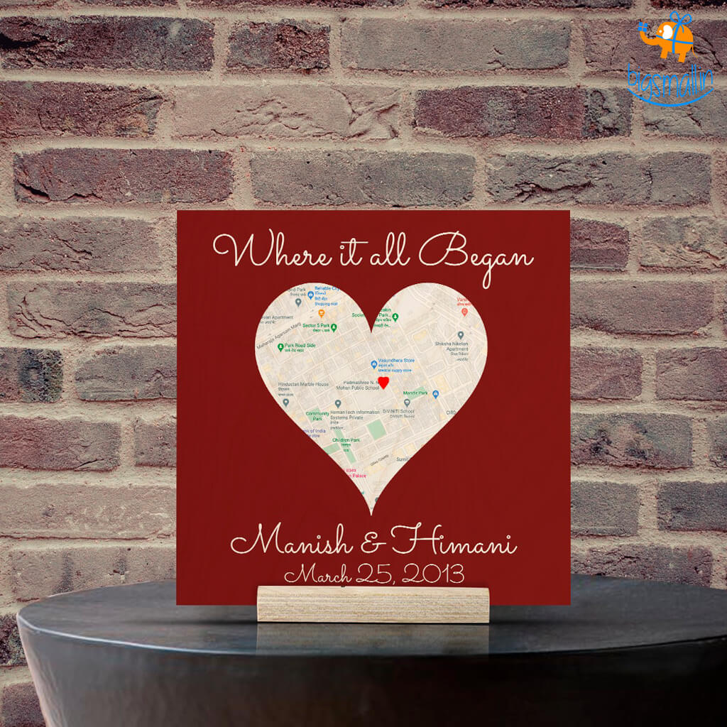 Personalized Wooden Frame - Where It All Began