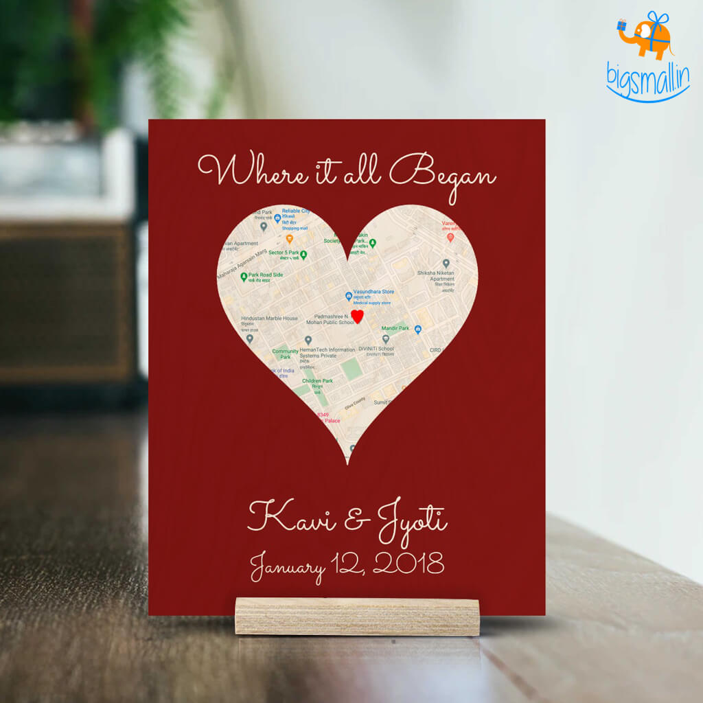 Personalized Wooden Frame - Where It All Began