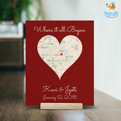 Personalized Wooden Frame - Where It All Began