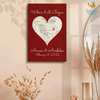 Personalized Wooden Frame - Where It All Began