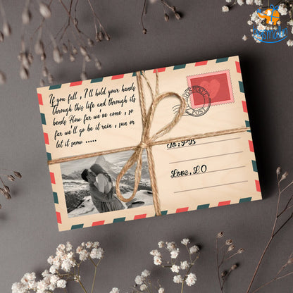 Personalized Wooden Postcard