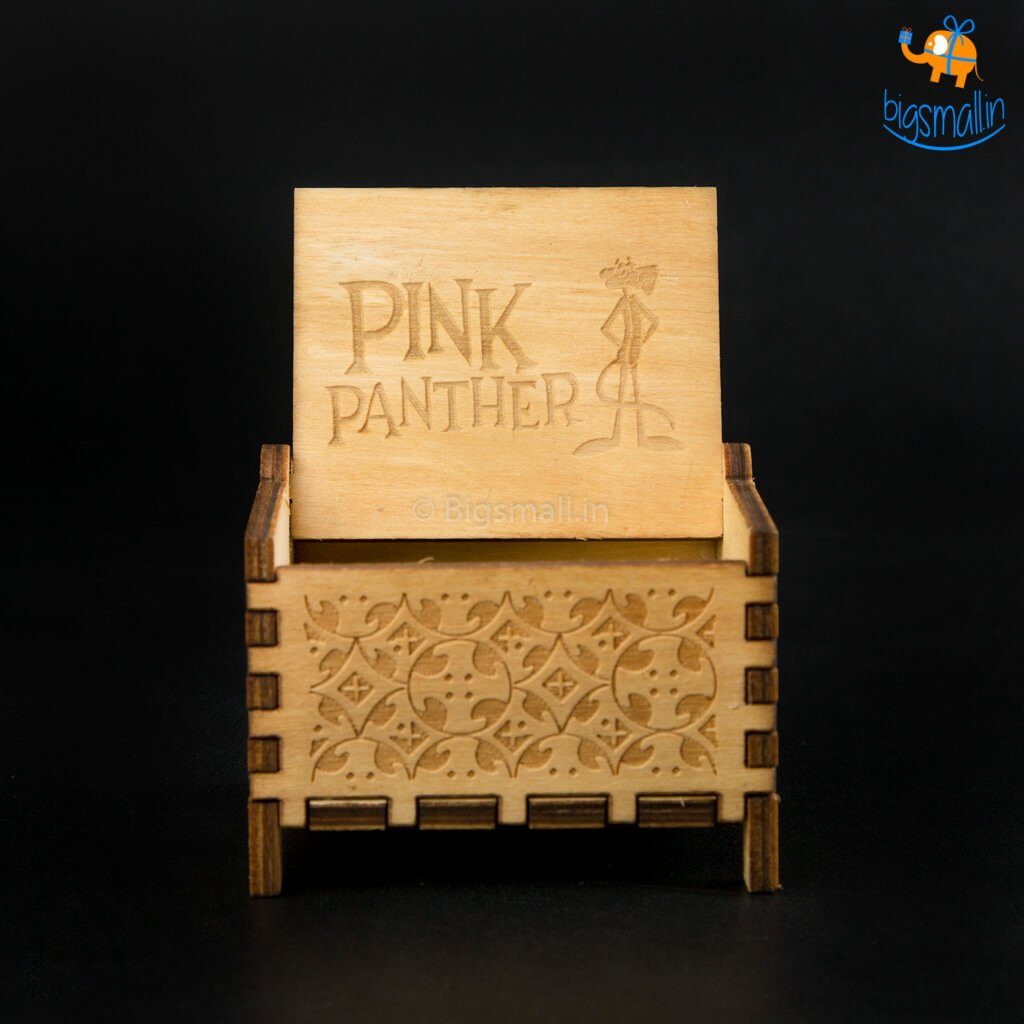 Pink Panther Music Box with Automatic Key