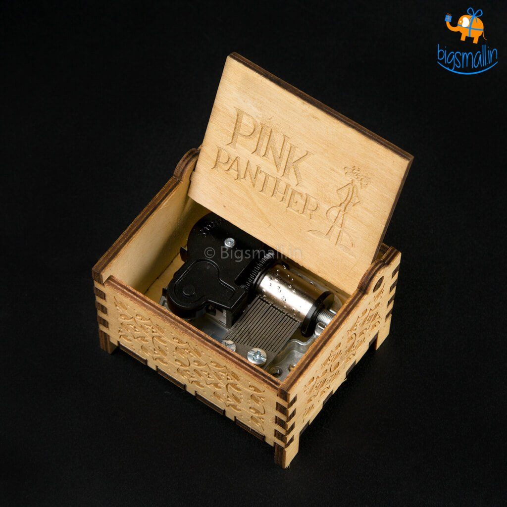 Pink Panther Music Box with Automatic Key