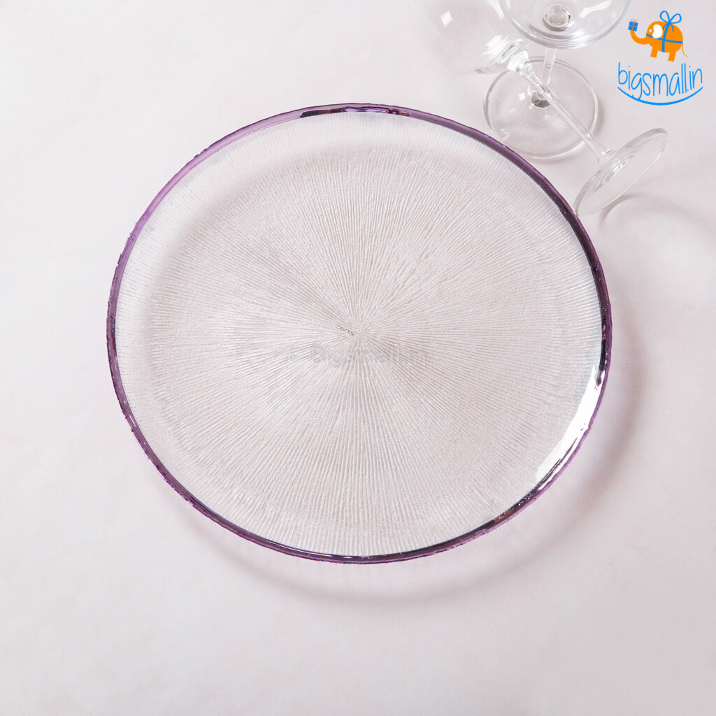 Purple Haze Glass Plates - Set of 3