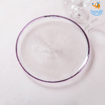 Purple Haze Glass Plates - Set of 3