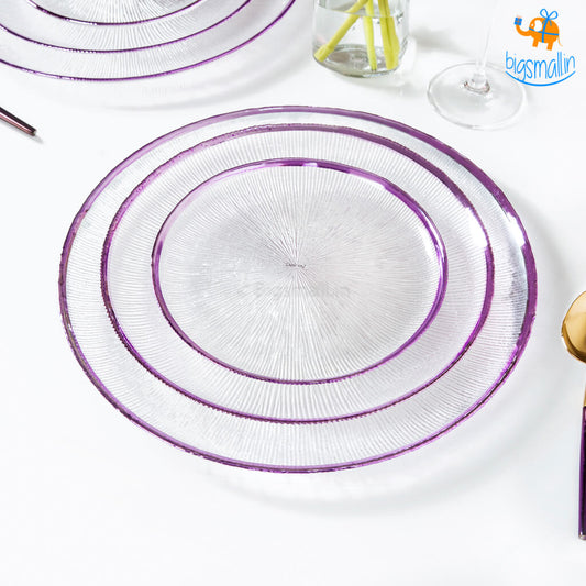 Purple Haze Glass Plates - Set of 3