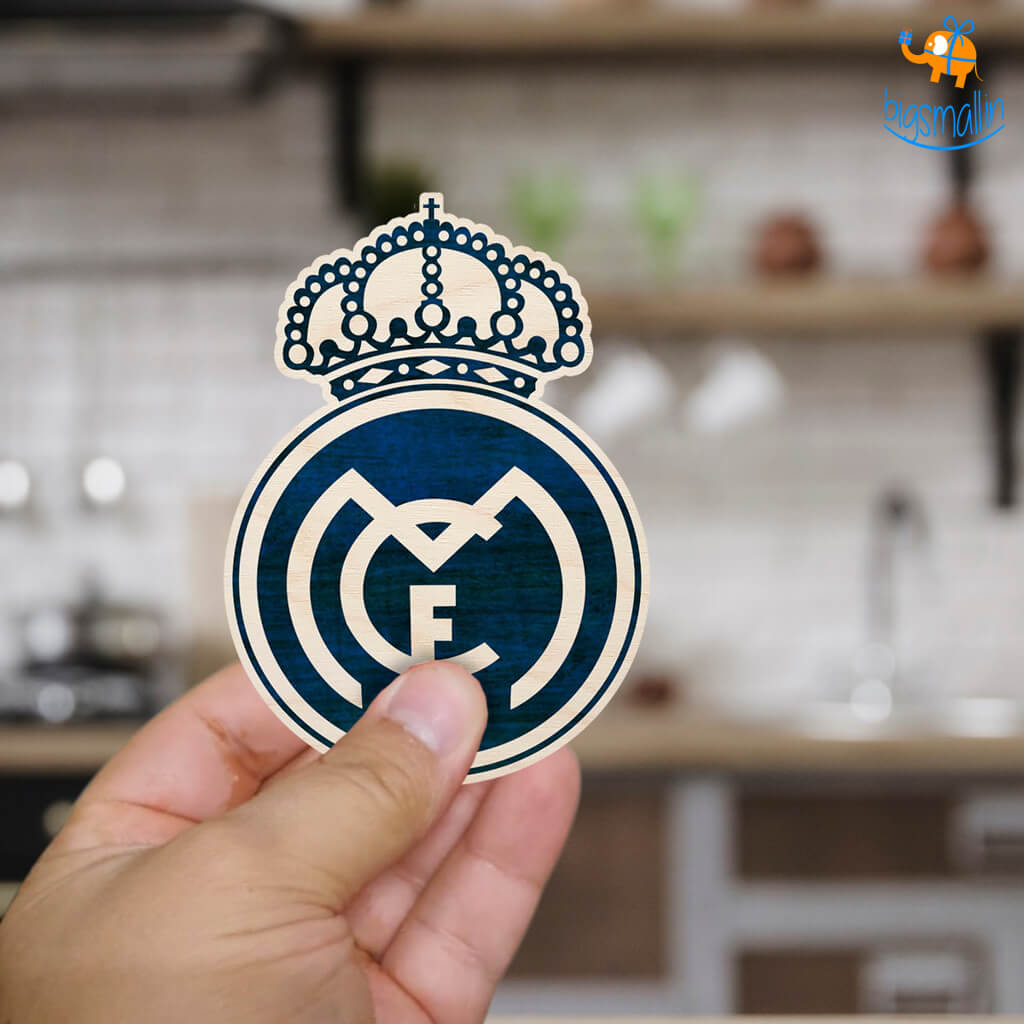 Real Madrid Wooden Fridge Magnet