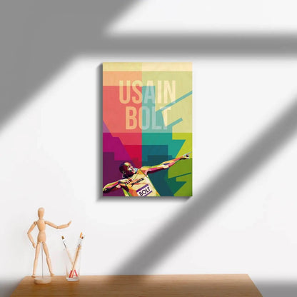 Usain Bolt Wooden Wall Art