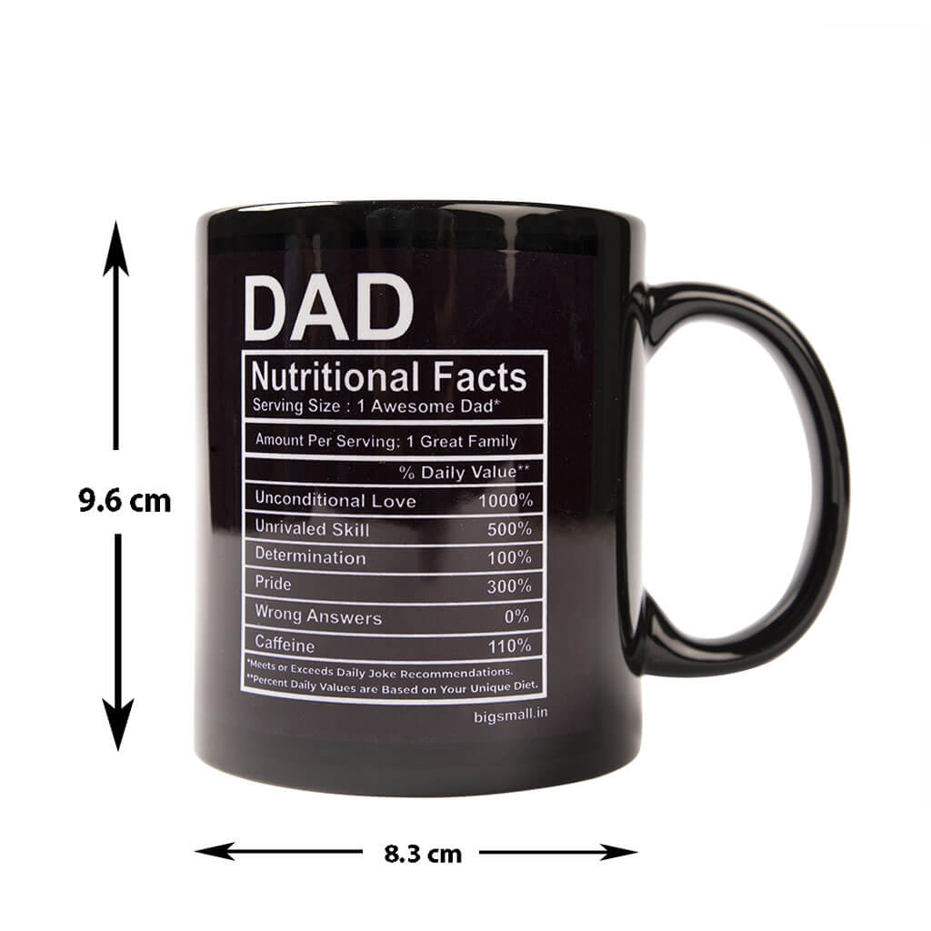 Dad Nutritional Facts Mug