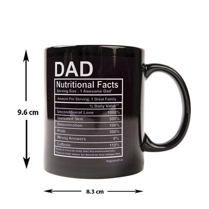 Dad Nutritional Facts Mug