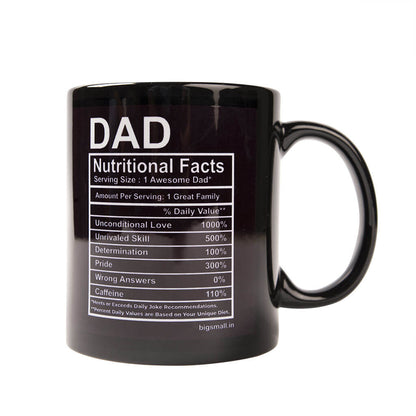 Dad Nutritional Facts Mug