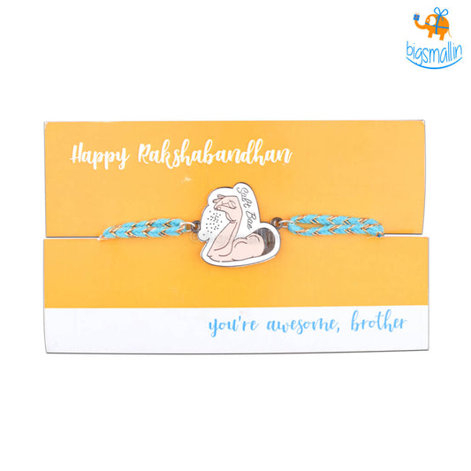 Salt Bae Metallic Rakhi