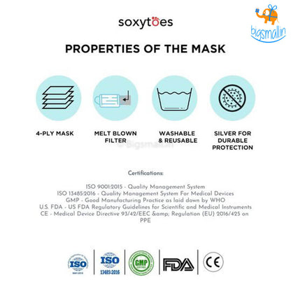 Shatter Print Cotton Mask With Filter