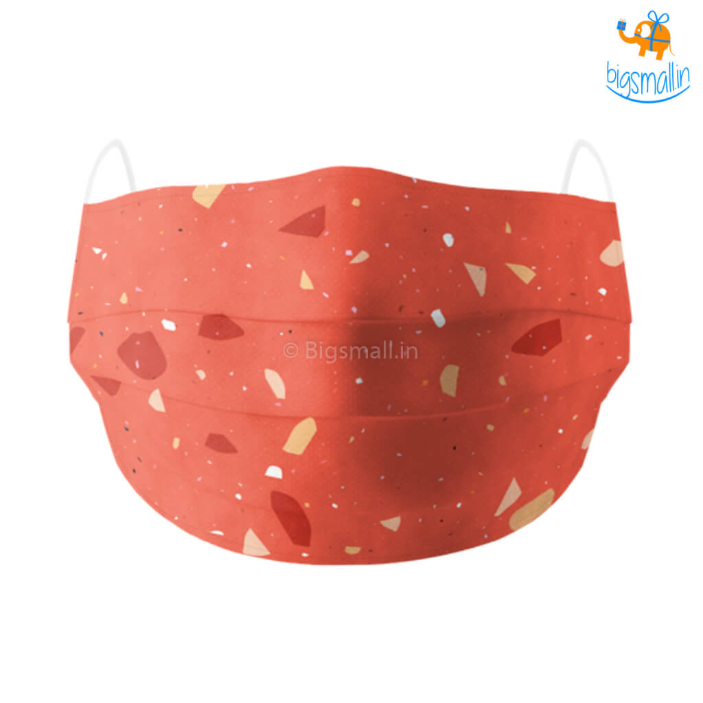 Shatter Print Cotton Mask With Filter