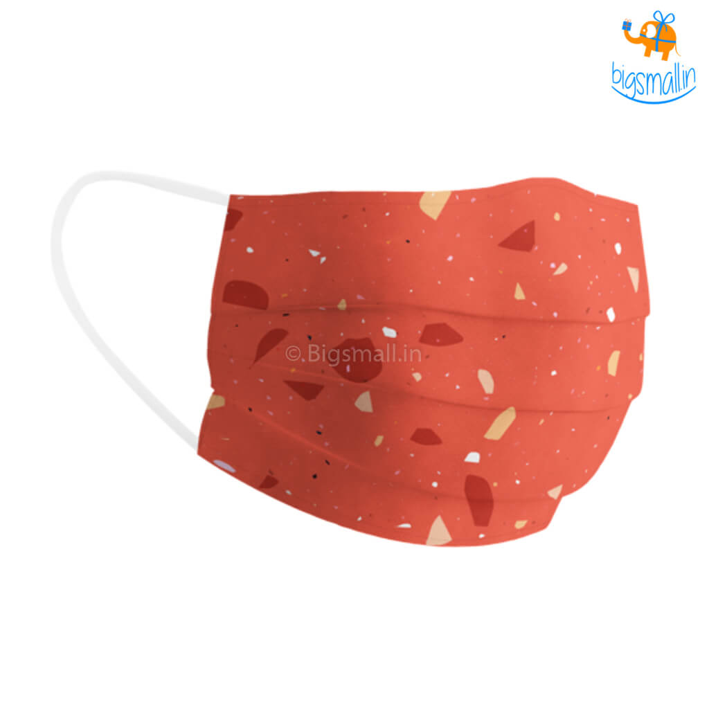 Shatter Print Cotton Mask With Filter