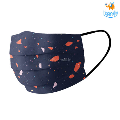 Shatter Print Cotton Mask With Filter