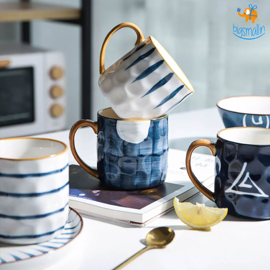 Shibori Printed Ceramic Mug