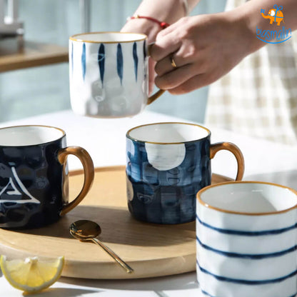 Shibori Printed Ceramic Mug
