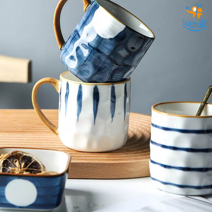Shibori Printed Ceramic Mug