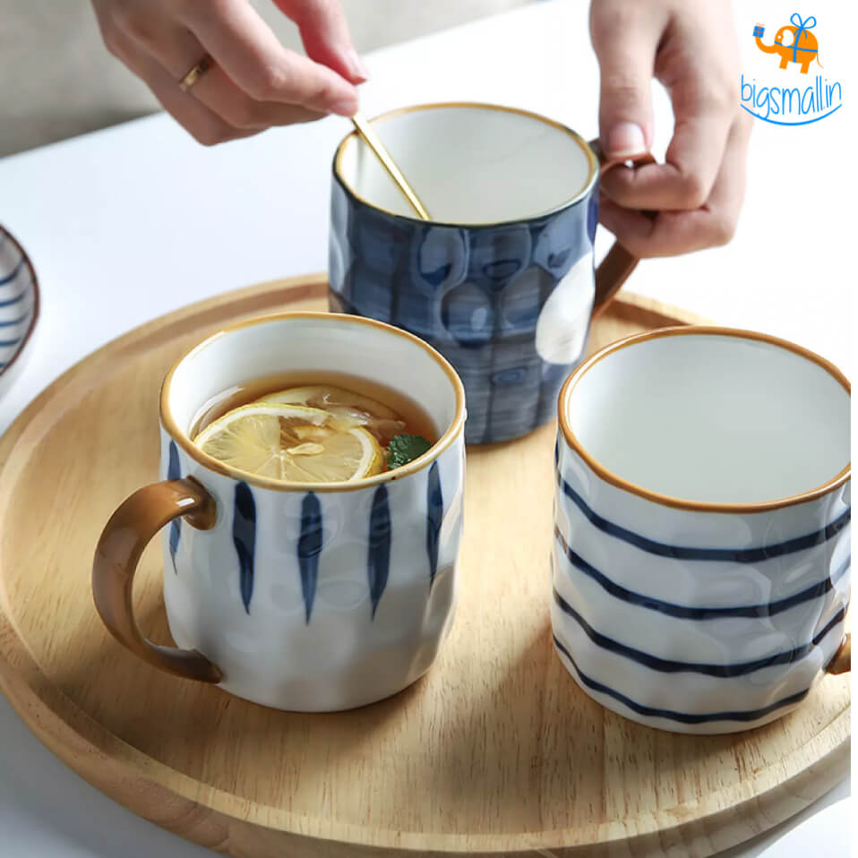 Shibori Printed Ceramic Mug