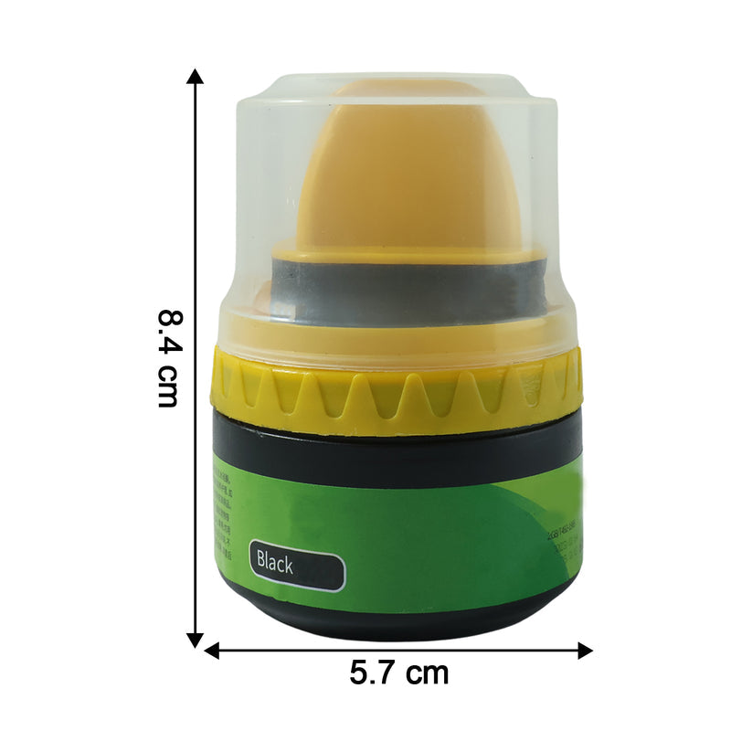 Black Shoe Polish Cream with Built-In Sponge – Quick Shine, No Brush Needed (60 ML)