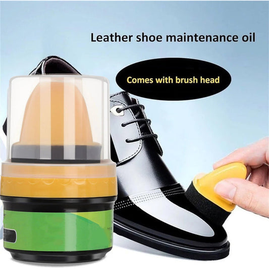 Black Shoe Polish Cream with Built-In Sponge – Quick Shine, No Brush Needed (60 ML)