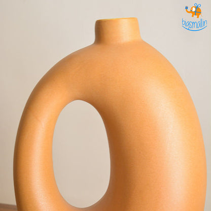 Tan Minimalist Vase