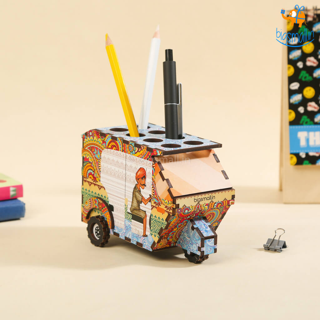 Pop Art Rickshaw Pen Stand