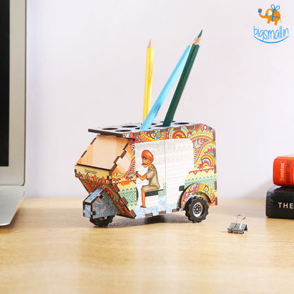 Pop Art Rickshaw Pen Stand