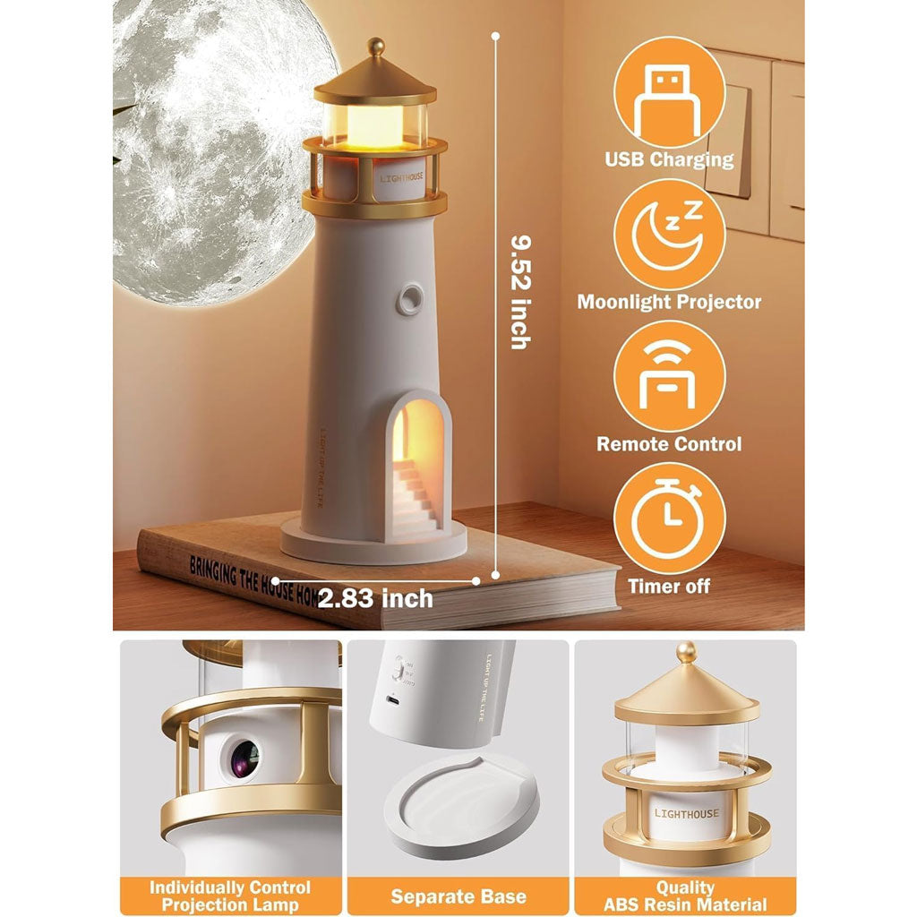 Lighthouse Lamp with Projector