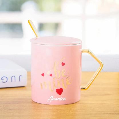 Be My Love Mug With Lid & Spoon