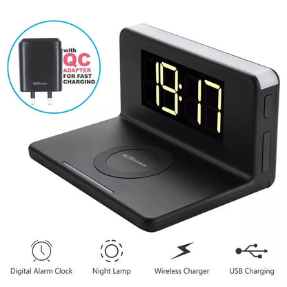 Wireless Charger With Alarm Clock