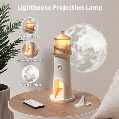 Lighthouse Lamp with Projector