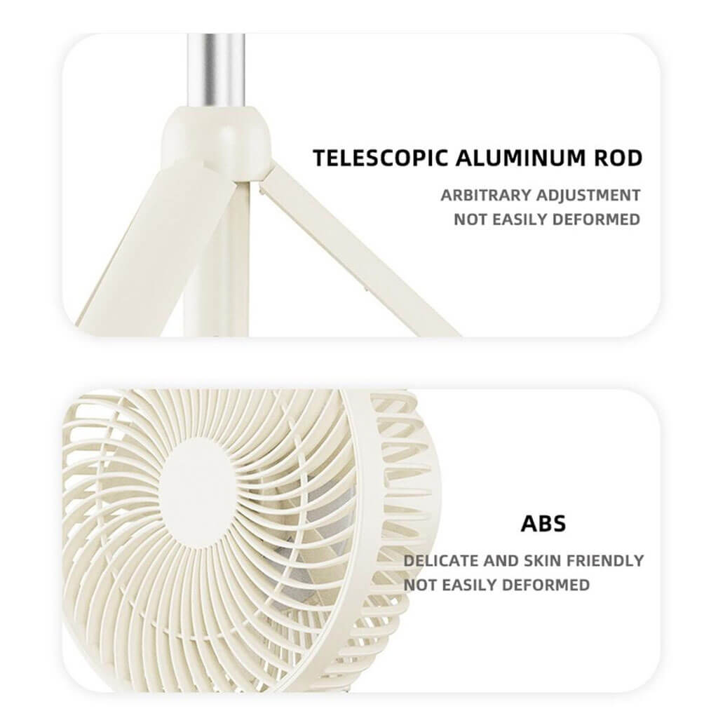 Portable Tripod Fan With Lamp