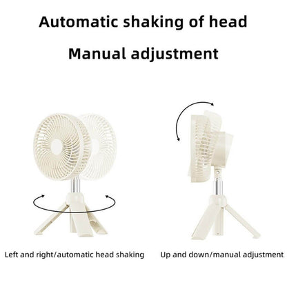 Portable Tripod Fan With Lamp