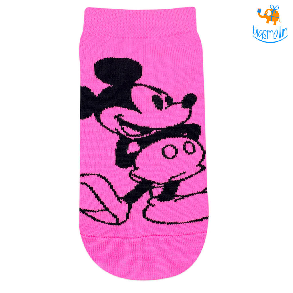 Vibrant Mickey Ankle Socks - Pack of 2